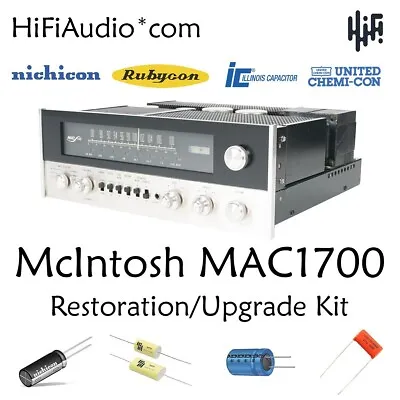 McIntosh MAC1700 Receiver Rebuild Restoration Capacitor Kit Fix Repair • $185