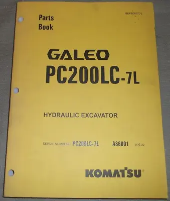 Komatsu Pc200lc-7l Excavator Parts Catalog Book Manual S/n A86001-up • $79.99