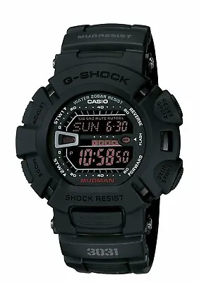 Casio Men's Watch G-Shock Mud Resistant Digital Black Dial Resin Strap G9000MS-1 • $104.95