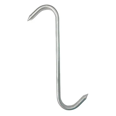 £39.90 • Buy (Pack Of 5) Heavy Duty Large Meat Hanging Butchers Pointed S Hooks 310mm