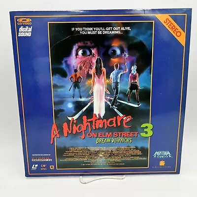 A NIGHTMARE ON ELM STREET 3 DREAM WARRIORS Laserdisc Horror Krueger 1987 • $79.99