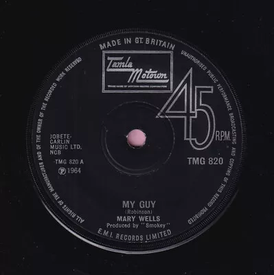 Mary Wells   My Guy   Tamla TMG 820 Northern / Soul Listen • $3.73
