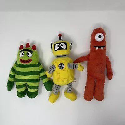 Ty Yo Gabba Gabba Plush Muno Brobee Plex The Robot Plush Lot • $54.40