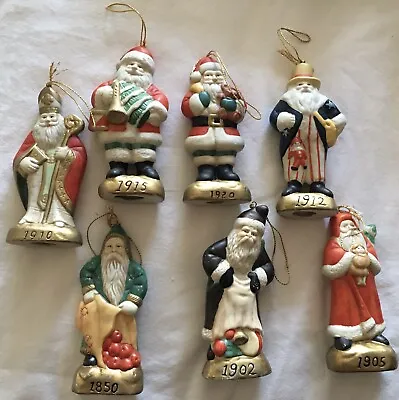 Lot Of 7 Vintage Memories Of Santa Christmas Ornaments Reproductions Inc. • $29.89