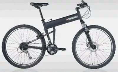 SwissBike LX Aluminum Folding Mountain Bike - 20  Frame - Matt Black • $1499.95