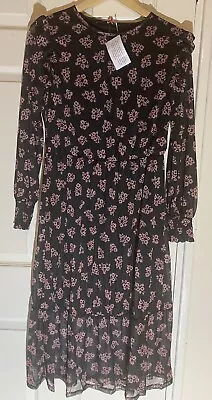 £12.99 • Buy Black Flora Print Dress