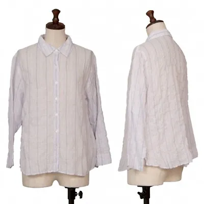 Mademoiselle NON NON Cotton Stripe Long Sleeve Shirt Size 38M(K-124153) • $180