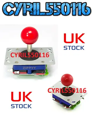 £8.99 • Buy Red Ball Arcade Joystick 2/4/8 Way Adjustable Short Shaft JAMMA MAME RETRO UK