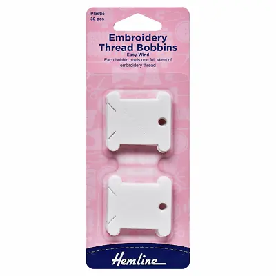 90 PK Plastic Embroidery Floss Cards BobbiN Labels For Cross Stitch Threads • £7.59