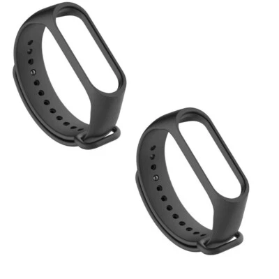 $9.99 • Buy 2pcs Xiaomi Mi Band 4 3 Silicone Wrist Strap Replacement Smart Watch Bracelet