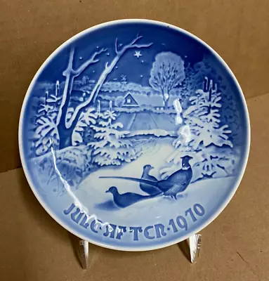 Vintage Copenhagen Porcelain B&G Bing Grondahl Christmas Collector's Plate 1970 • $8.49