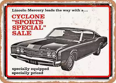 METAL SIGN - 1969 Mercury Cyclone Vintage Ad • $21.95