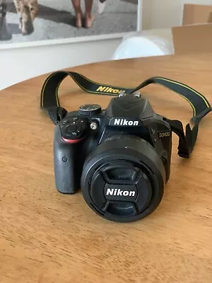Nikon D3400 + 2 Lenses (35mm & 18-55mm) + 2 Batteries  • $450