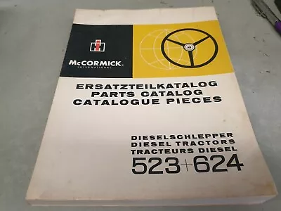 1967 McCormick International 523 624 Diesel Tractor Original Parts Book RARE • $59.95