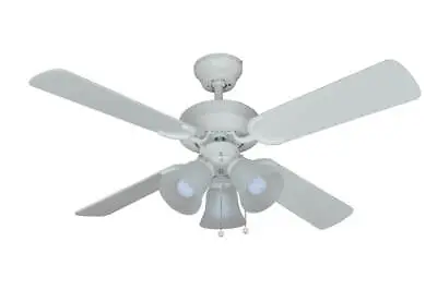 Fantasia Montana Ceiling Fan 36in White With Light • £129.50