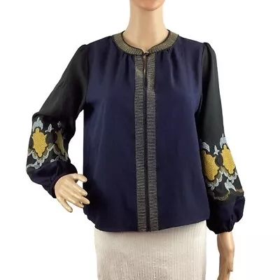 Anthropologie Vanessa Virgina Lucania Blouse Size S • $34.99