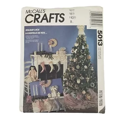 Vintage MCCALLS SEWING PATTERN 5013 Holiday Lace Christmas Ornaments • $3.88