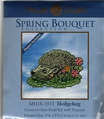 Hedgehog Mill Hill Cross Stitch Kit With Beads & Treasure • $11