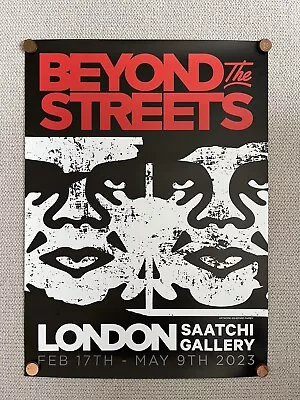 Shepard Fairey Beyond The Streets London Saatchi Exhibition Poster 2023 Obey New • £49.99
