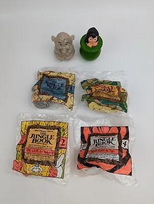 1990 McDonald's Happy Meal Jungle Book Complete Set 1-4 MIP + 2 Open Under 3 Toy • $28