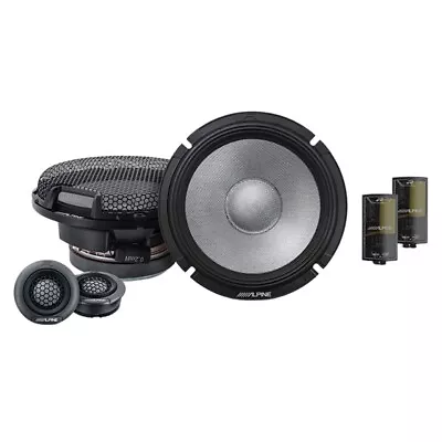 Alpine R-Series R2-S65C 6-1/2  2-Way Component Speakers With 300 Watt Peak Power • $349.95