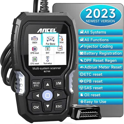 $89 • Buy ANCEL OBD2 Scanner For Mercedes Benz All System Car Code Reader Diagnostic Tool 