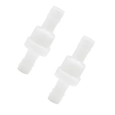 2pcs Check Valve 3/8  Plastic Barb Hose One Way Inline Check Valve For Fuel Gas  • $10.19