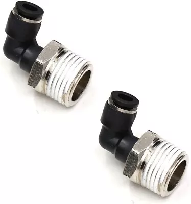 1/2 Npt Push To Connect Air Fitting 1/4 Inch OD Tubing Elbow Air Line Quick C... • $13.24