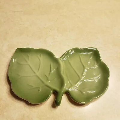 6  Ceramic Leaf Trinket Plate - J. Wilfred/Charles Sadek  • $10