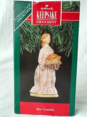 Hallmark Keepsake Ornament 1991 MRS CRATCHIT Christmas Carol Collection NIB • $9.95