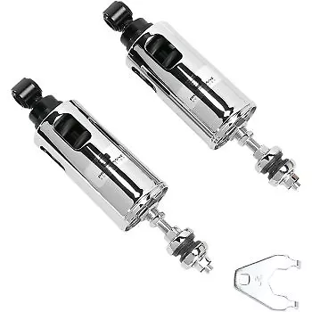 Progressive Suspension Chrome Standard 422 Series Shocks Harley Softail 00-17 • $574.95