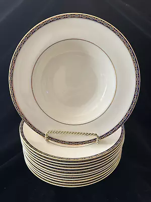 Minton St James Rim Soup Bowls 8  Lot Of 12 Bone China • $225