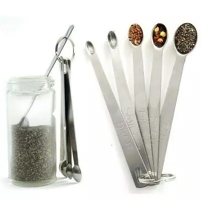 5Pcs Steel Mini Set Dash Pinch Smidgen Norpro Measuring 2024 US Spoons NEW • $3.01