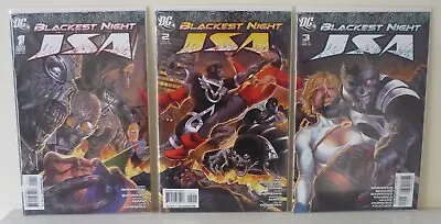 Blackest Night JSA #1 #2 & #3 Complete Series Connecting Covers VFN (2010) DC • $8.84