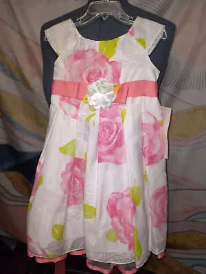 Dollie And Me Girls Spring Summer Dress Size 4 NWT No Doll Dress • $10