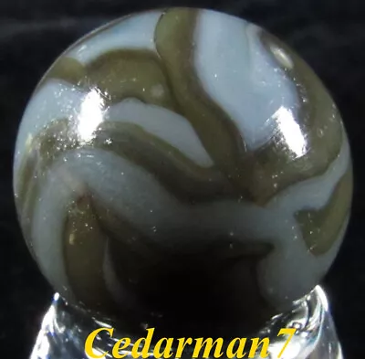 Cedarman7; VHTF Vintage 27/32  DUG Alley Agate Sweet Baby Gray Swirl Shooter! • $9.99