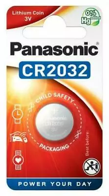 One Panasonic Cr2032 Motherboard Bios Cmos Replacement Lithium Battery. • £2.63