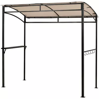 $165.95 • Buy Grill Gazebo Outdoor Patio Garden BBQ Canopy Shelter Storage Hook Brown/Beige