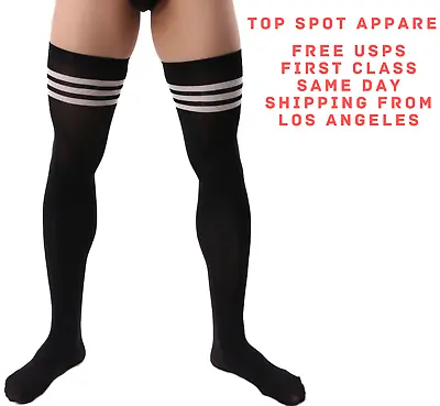 Men's | Elastic Thigh | High Stockings | Sports | Training | Over Knee Socks • $5.50