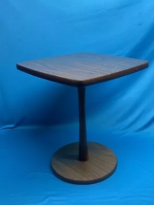 Mid Century Modern Wood Veneer Tulip Table Small Side Vintage Display 17  Tall • $149