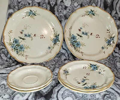 Mikasa Garden Club Day Dreams Floral Dinner Salad Plates & Saucers Set Of 6 • $49.99