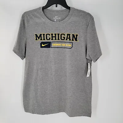 The Nike Tee Michigan State Swimming Men's Large Gray S/S T-Shirt NEW • $16.99