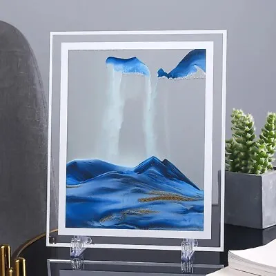 3D Moving Sand Art Picture Decor Glass Quicksand Painting Deep Sea Sandscape UK • £0.11