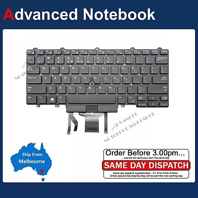 Keyboard With Backlit Back Light For DELL LATITUDE E5450 E5470 E5480 E5488 D19TR • $49