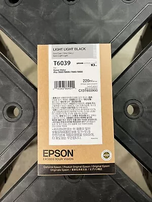 Epson T603 (T603900) Light Light Black Ink Cartridge • $36.66