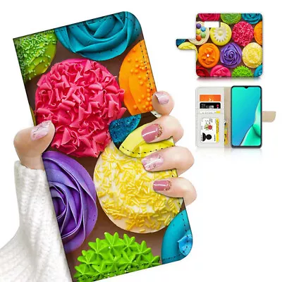 ( For Samsung S8 Plus / S8+ ) Flip Case Cover PB23905 Flower Cake • $12.99