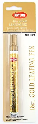 Krylon 18Kt Gold Metallic Leafing Pen Paint Marker Chisel Tip 18K 18 Karat • $15.95