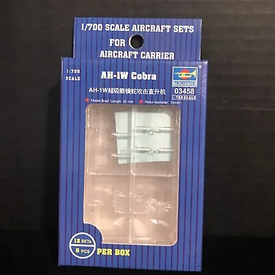 Trumpeter 03458 Ah-1w Cobra Aircraft Set For Aircraft Carrier-nib-1/700 • $8.25