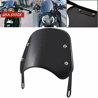 Motorcycle Headlight Windshield Windscreen Universal For 5-7'' Round Headlight • $18.90