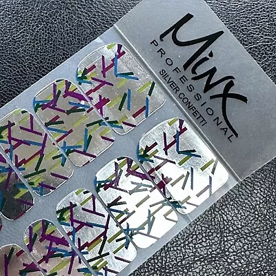 Minx Professional Nail Wraps - Silver Confetti • £15